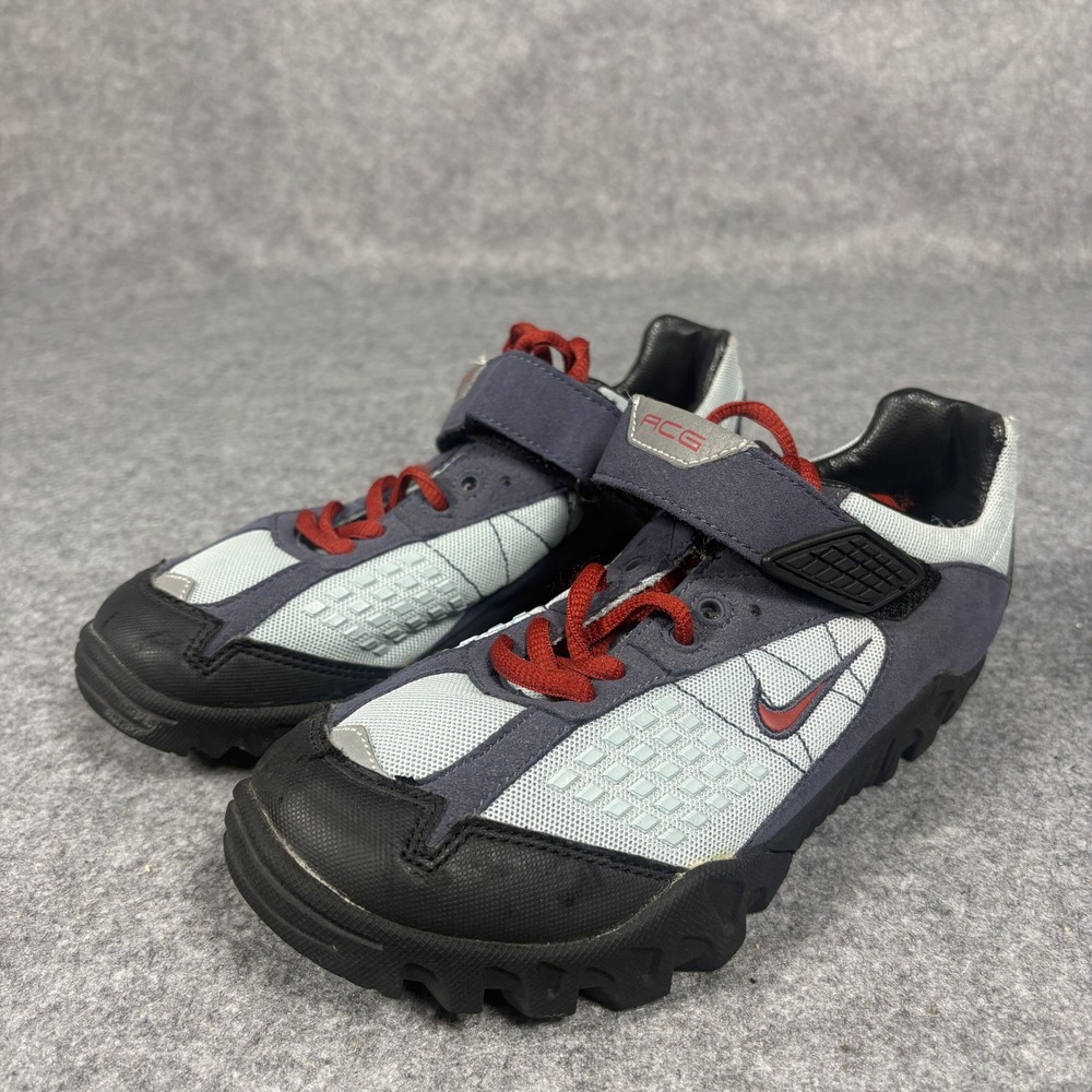 Nike ACG 922912 Cycling Shoes 5.5‎ Grey Red Vintage Mountain Bike SPD Cleats